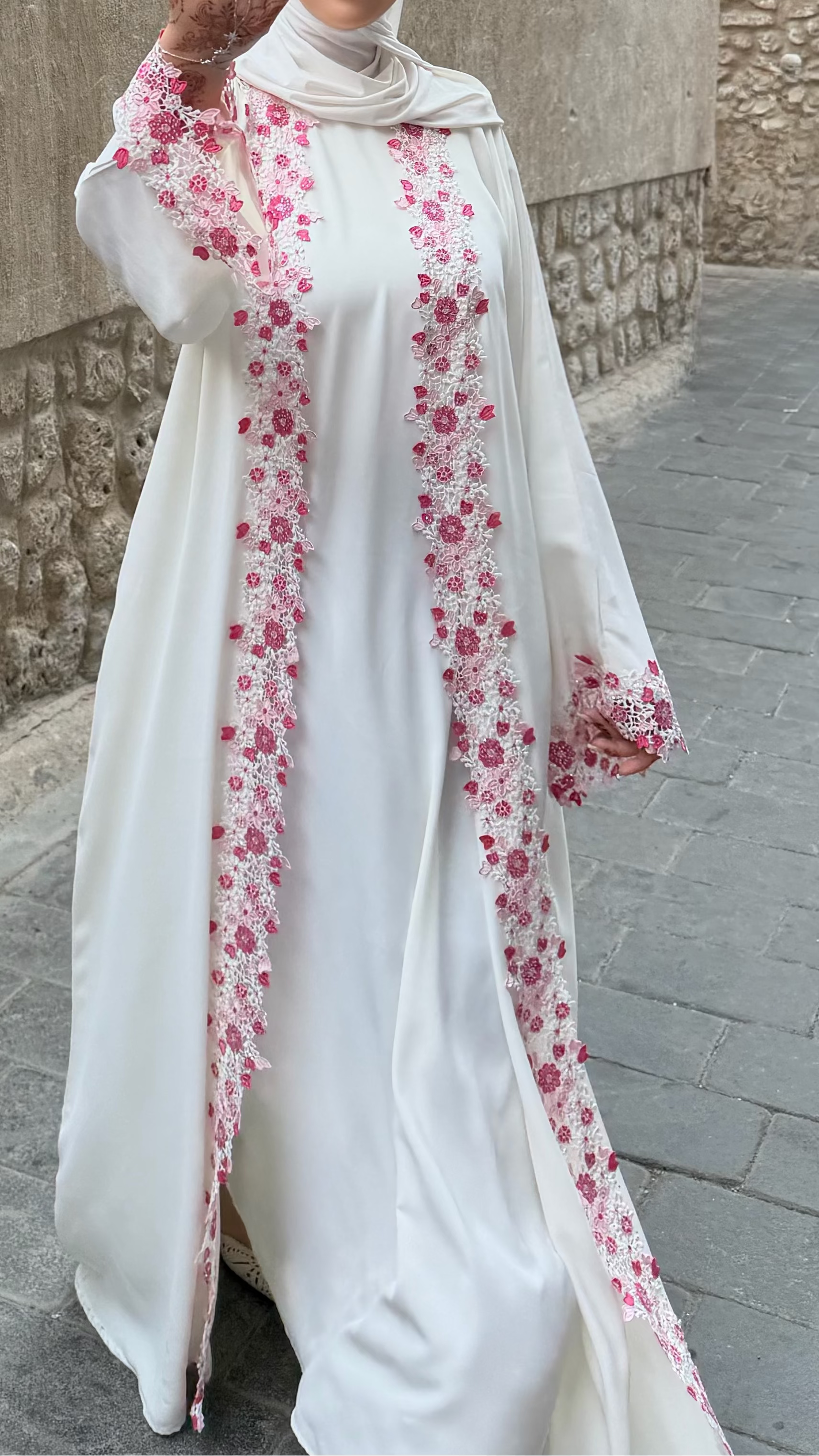 PINKY ABAYA - underdress - hijab - kimono
