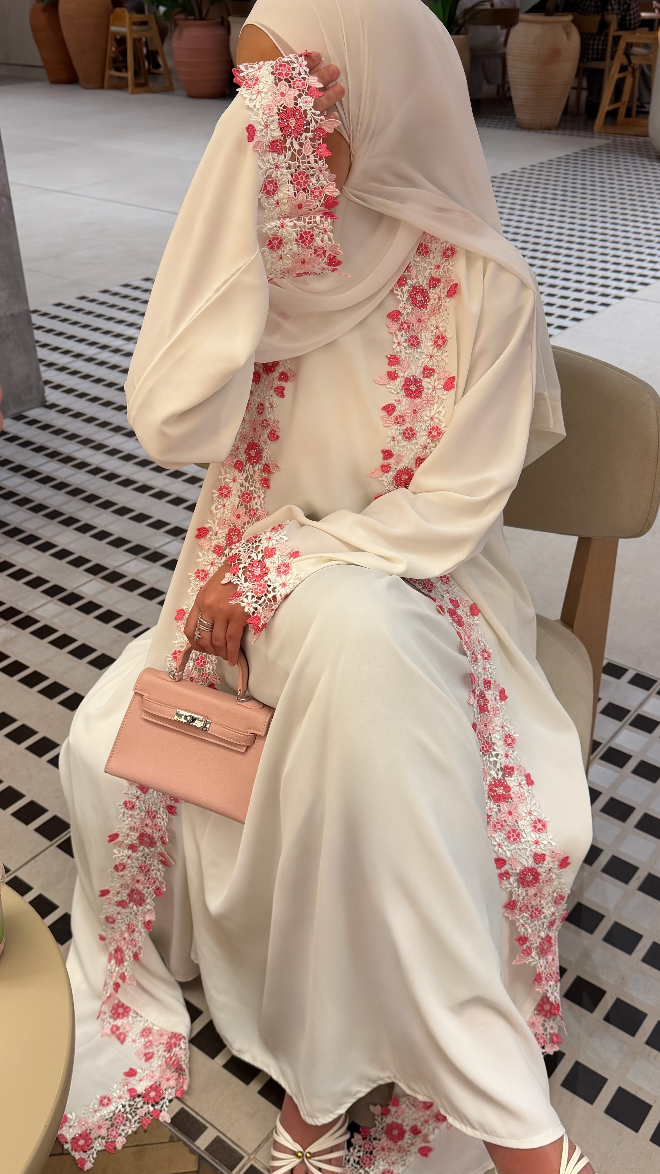 PINKY ABAYA - underdress - hijab - kimono