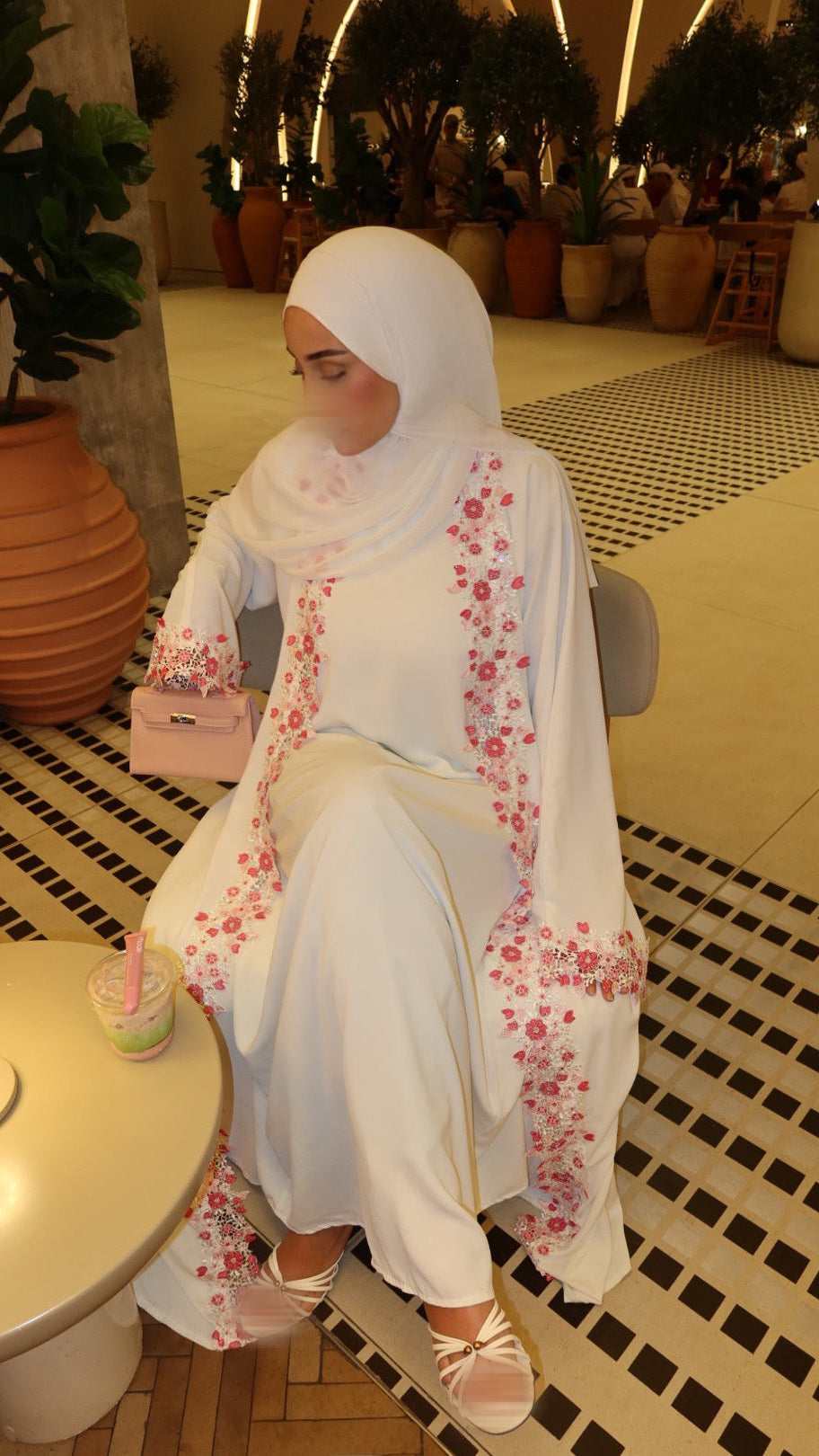 PINKY ABAYA - underdress - hijab - kimono