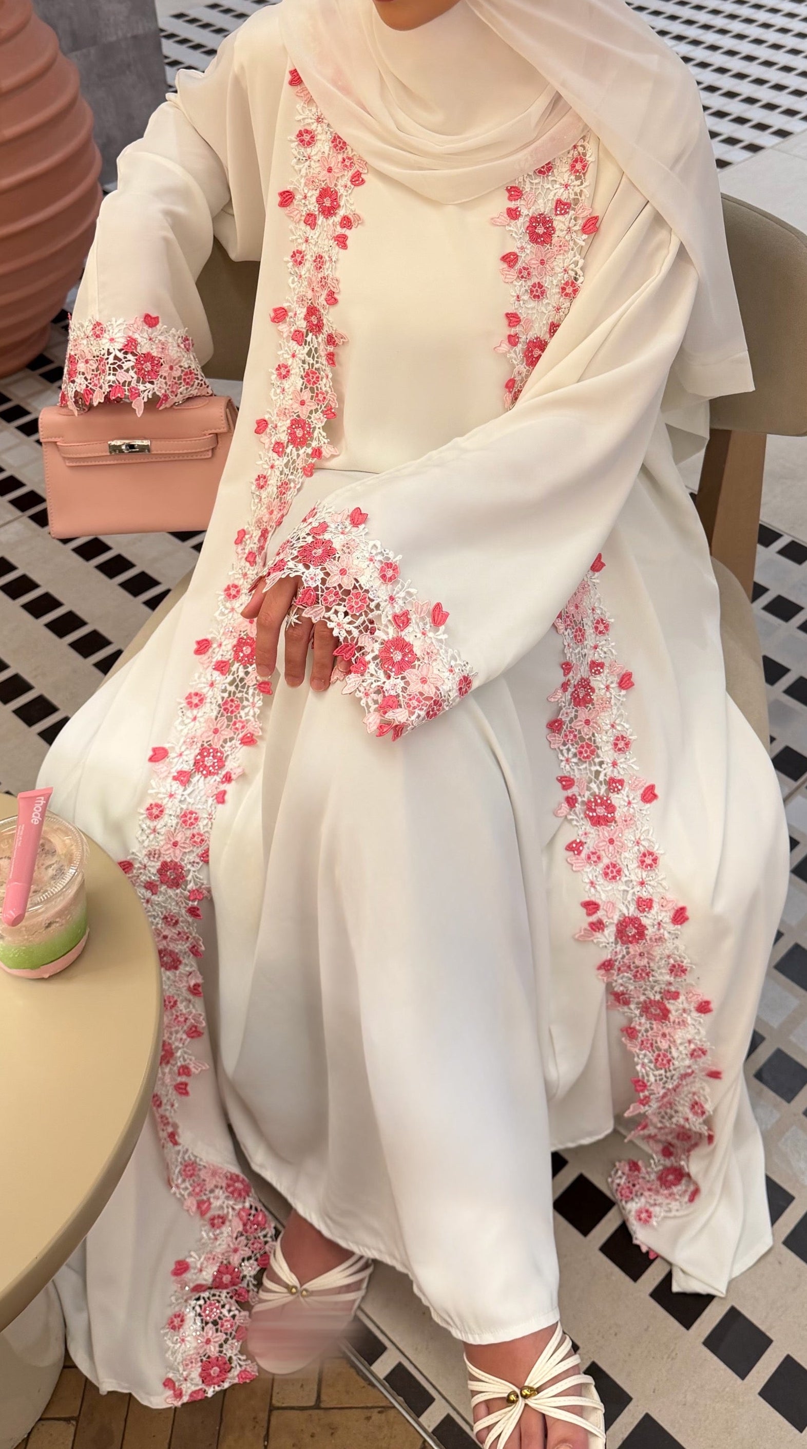 PINKY ABAYA - underdress - hijab - kimono