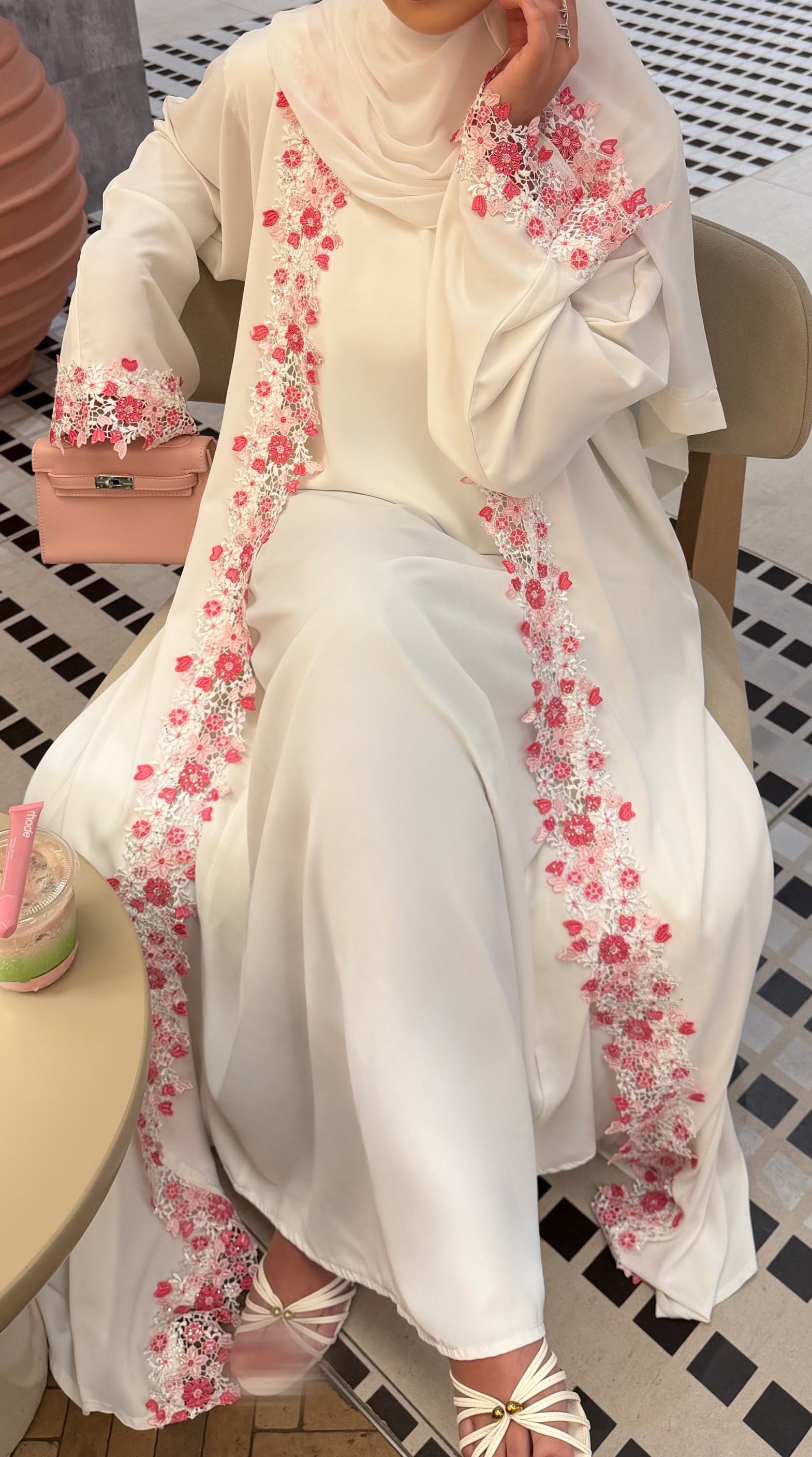 PINKY ABAYA - underdress - hijab - kimono